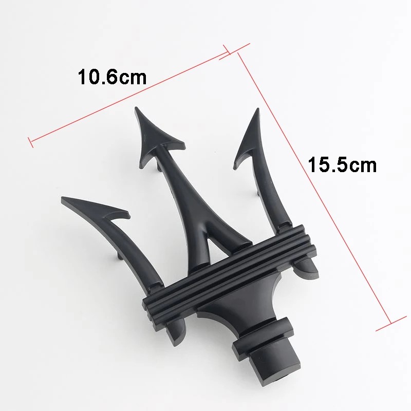 ABS Car Front Grille Emblem Badge Sticker for Maserati Logo Ghibli Granturismo Watch Levante
