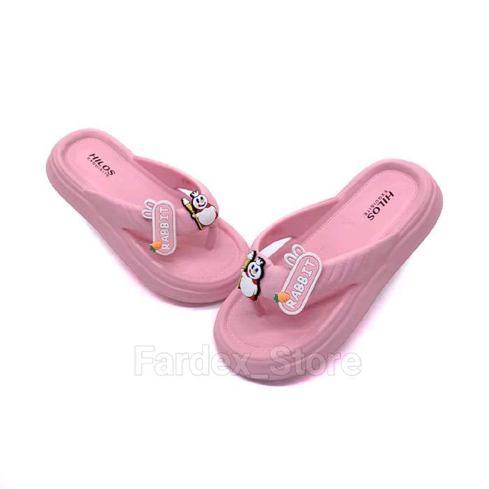 Sandal Jepit Anak Perempuan Motif Mixue Rabbit Sendal Japit Anak Cewel Sendal Murah