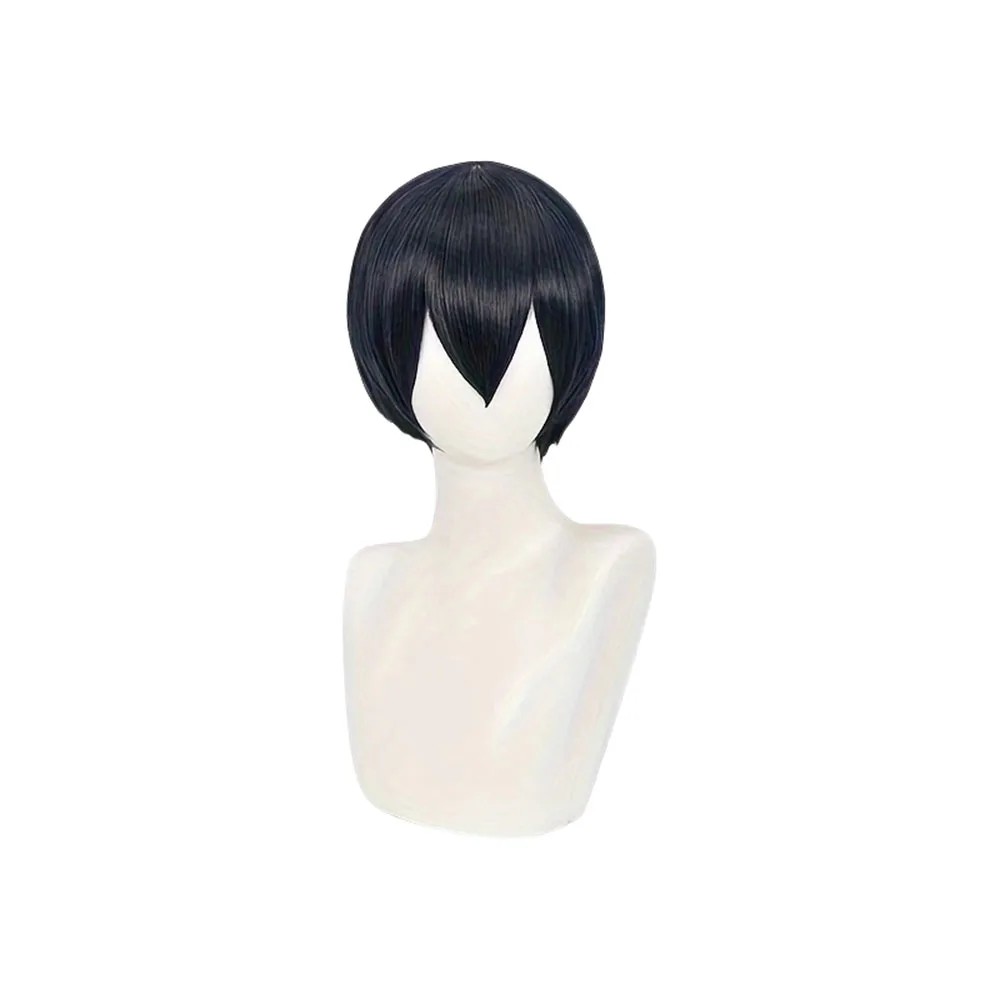 Kageyama Tobio Black Blue Short Wig Cosplay Costume Heat Resistant Synthetic Hair Haikyuu Men Women