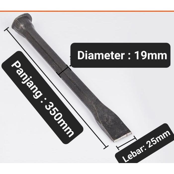 Pahat Beton Topi Baja Betel Topi Pipih Lancip Kuat