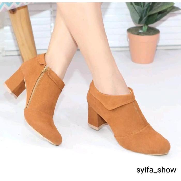 Donatello - Sepatu Boots Wanita High Heels 7Cm Terbaru Shoes
