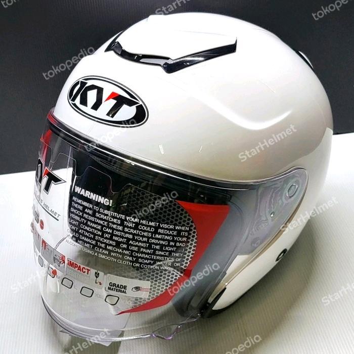 "New" Helm KYT KYOTO R Solid White Gloss Original New