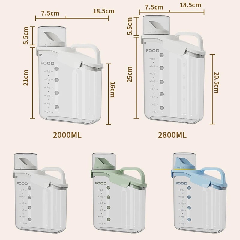 Airtight Food Storage Containers Cereal Dispenser Cereal Container Storage Box Rice Dispenser Grain