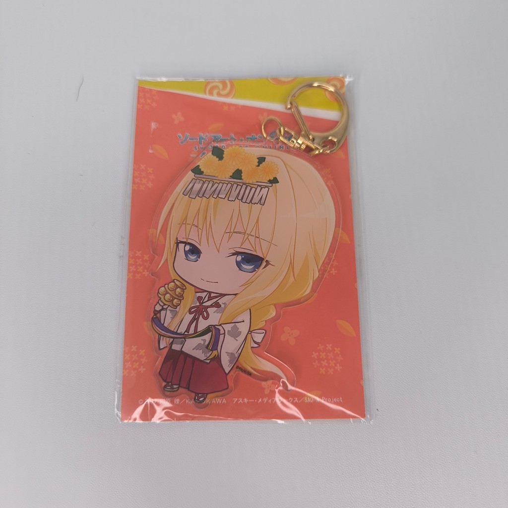 Acrylic Strap Keychain Sword Art Online SAO Alice Zuberg Shrine Maiden Miko