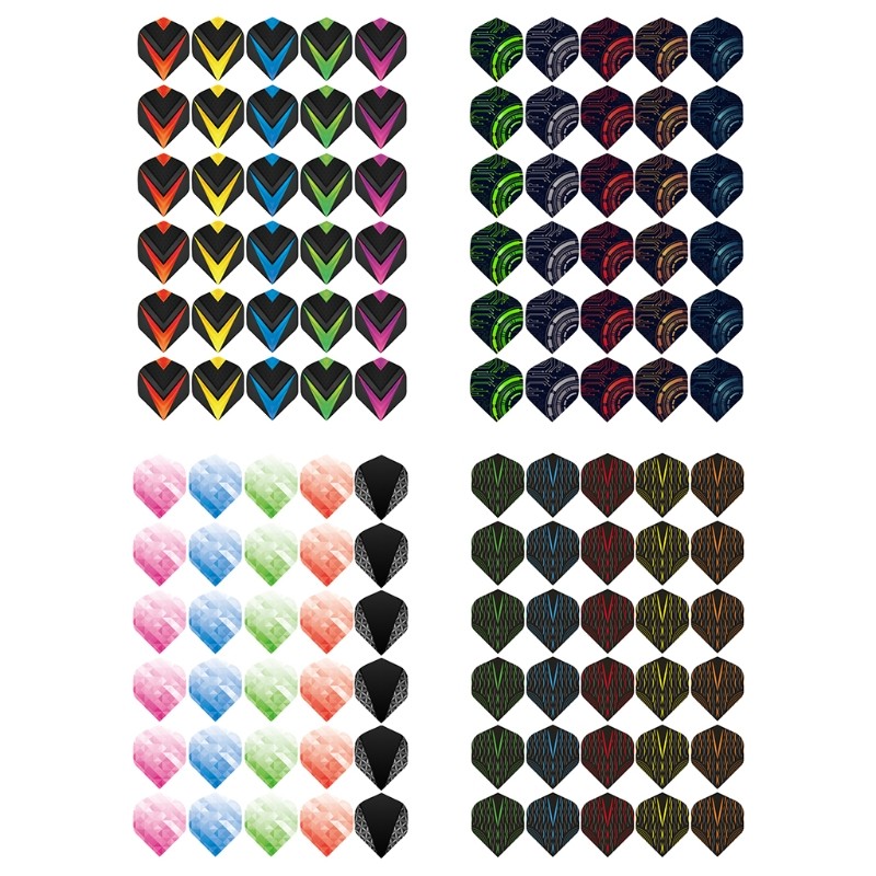 30Pcs/Set Standard Dart Flights Professional Darts Accessories Kit Pet Flight Durable Feather