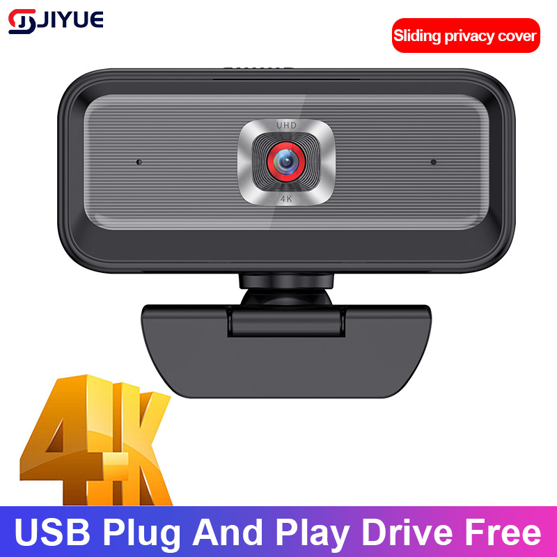 Webcam 4K Full HD Webcam With Microphone, USB Webcam For 2k 4K Autofocus PC Laptop Video Recording