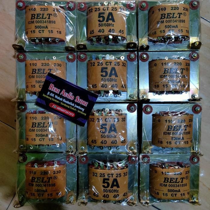 Trafo BELT Murni 5A Besar CT 45V Original