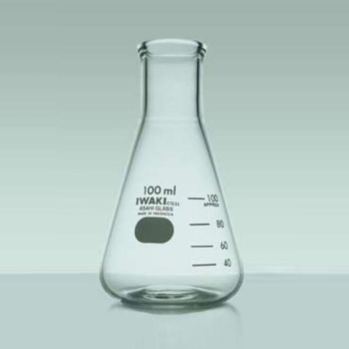 Ready ERLENMEYER FLASK 50 ML IWAKI LABU ERLENMEYER 50ML 4980FK50 ORIGINAL