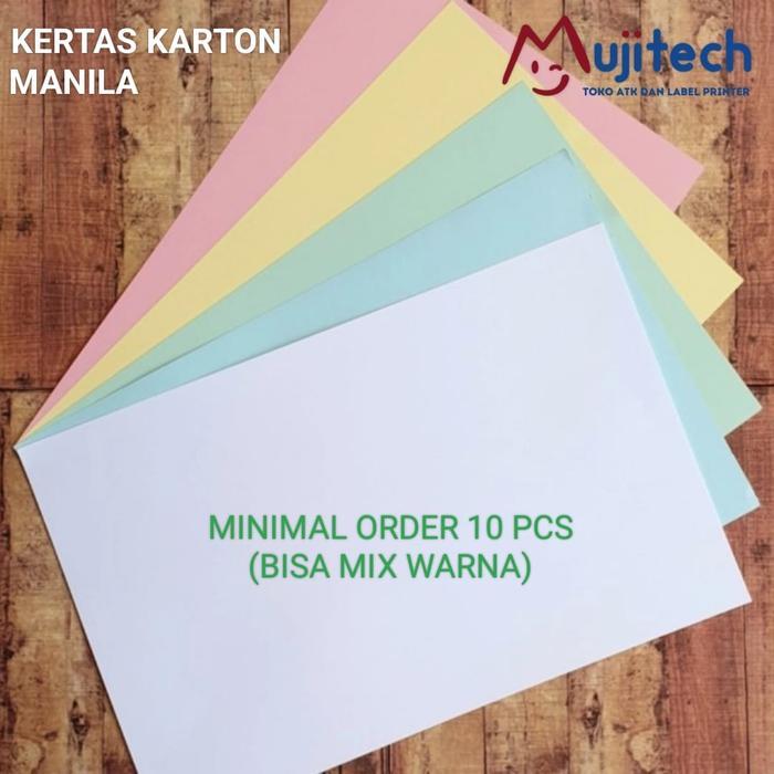KERTAS KARTON MANILA BRIEF CARD BC 160 GRAM WARNA WARNI