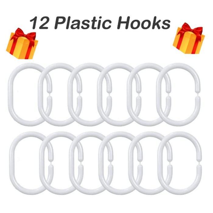 [Vinnatsu] 3D Tirai Mandi Tirai Kamar Mandi Anti Air Bahan Tebal Gorden Kamar Mandi Tirai Kamar