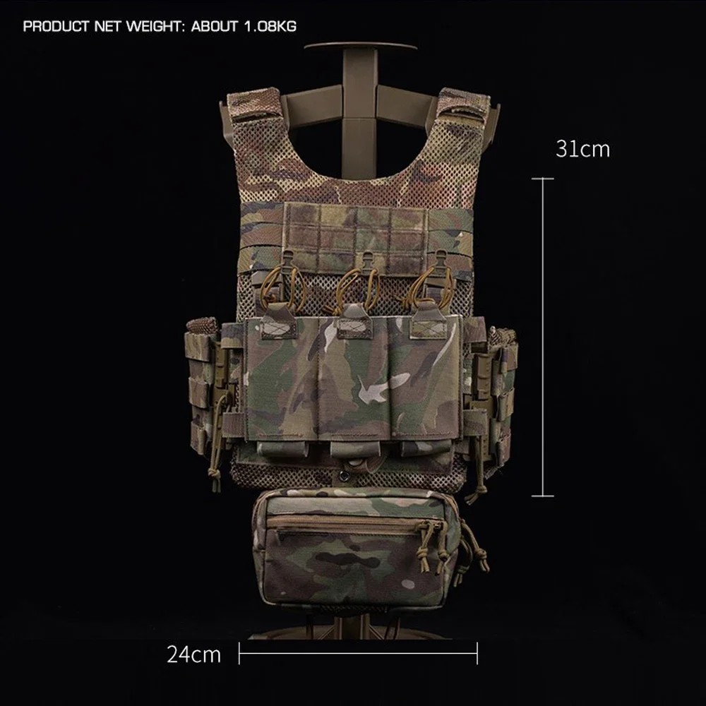 Lv119 Tactical Vest Plate Carrier Set Otb Maritime Version Lightweight Airsoft Hunting Vest With