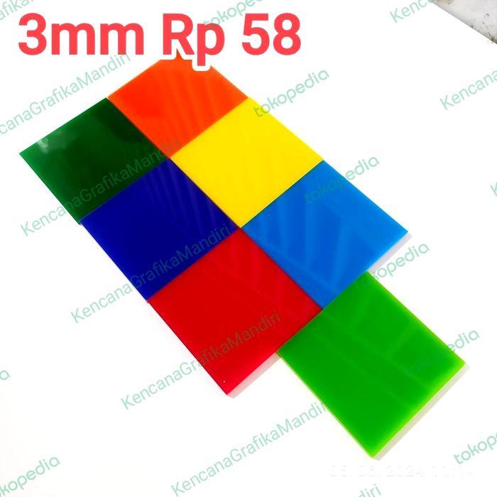 Akrilik warna lembaran 3mm / Akrilik warna potongan custom