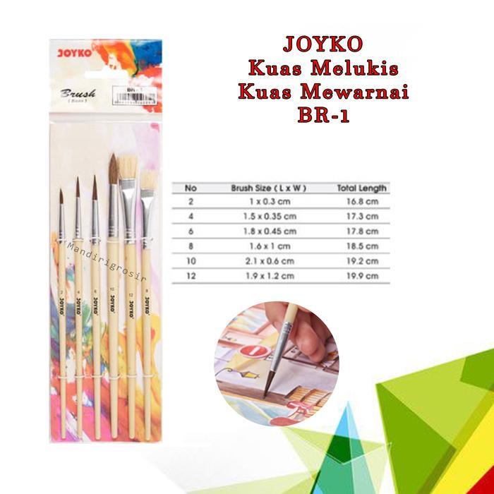Kuas Joyko* joyko * Kuas * Kuas Melukis * Kuas Mewarnai * Kuas 1 set *