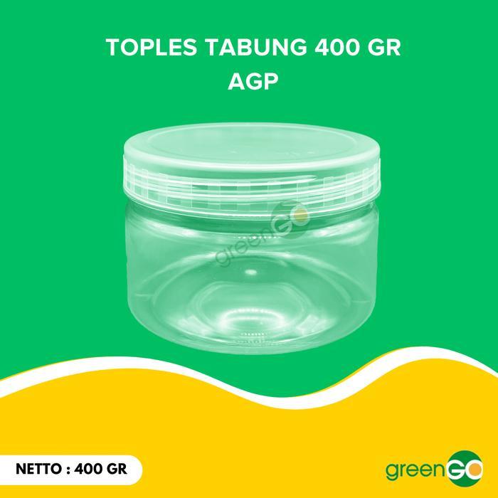 TOPLES TABUNG 400 GR TOPLES KECIL BENING PLASTIK TEBAL JAR TABUNG