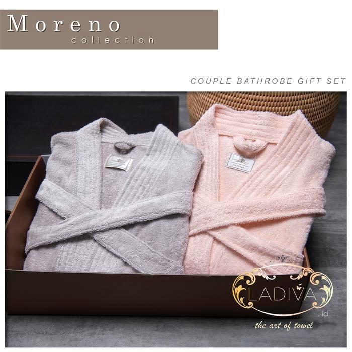 Bathrobe Moreno Couple Size M With Bordir + Box