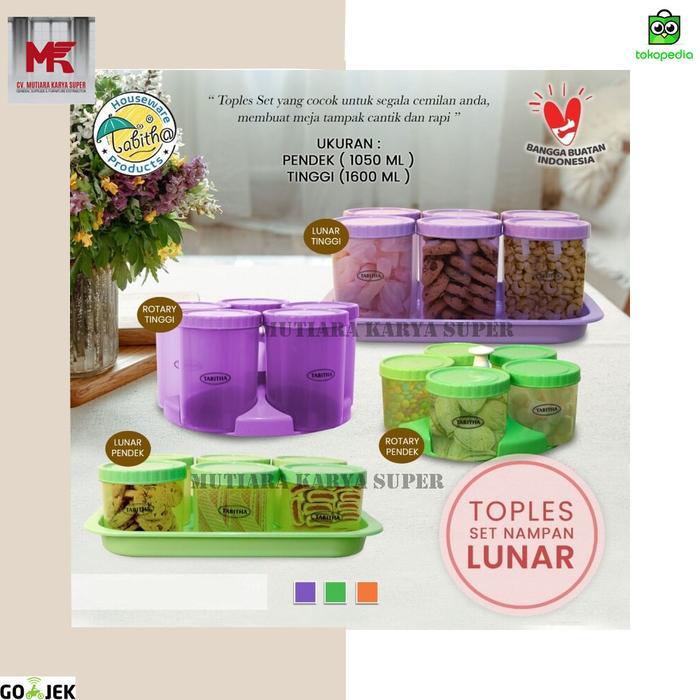 Toples Nampan Set Toples Set Nampan Lunar Toples Set Nampan Rotary BISA GOSEND!