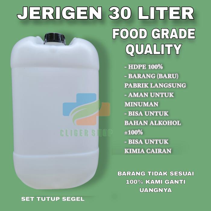 Jerigen 30 liter segel tebal hdpe / jerigen 30 liter segel tebal