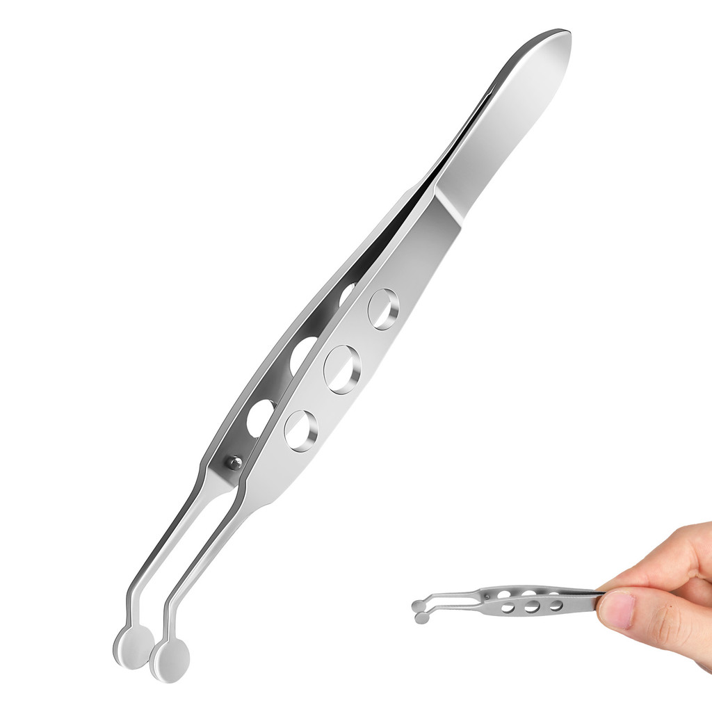 Meibomian Gland Massage Tweezers Tools Eye Stainless Steel Dermaplaning for Face