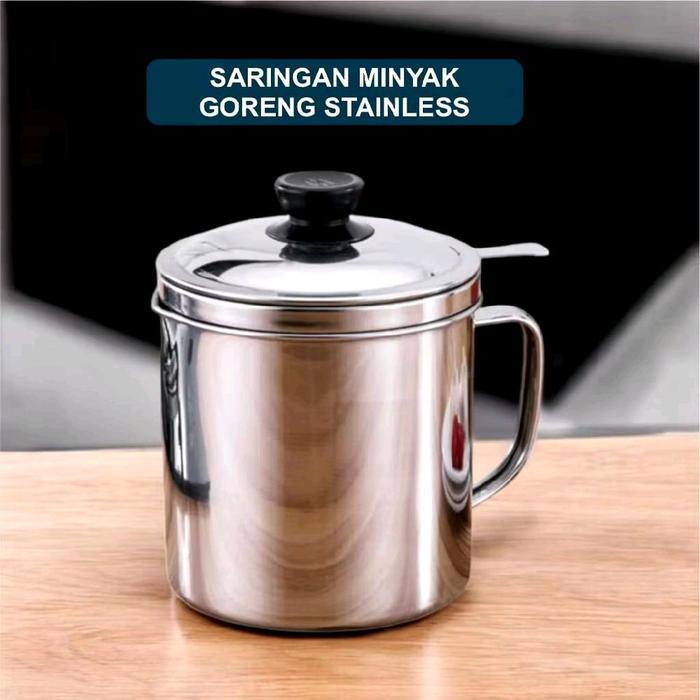 Oil Pot Stainless/Penyaring Kotoran Minyak Sinda