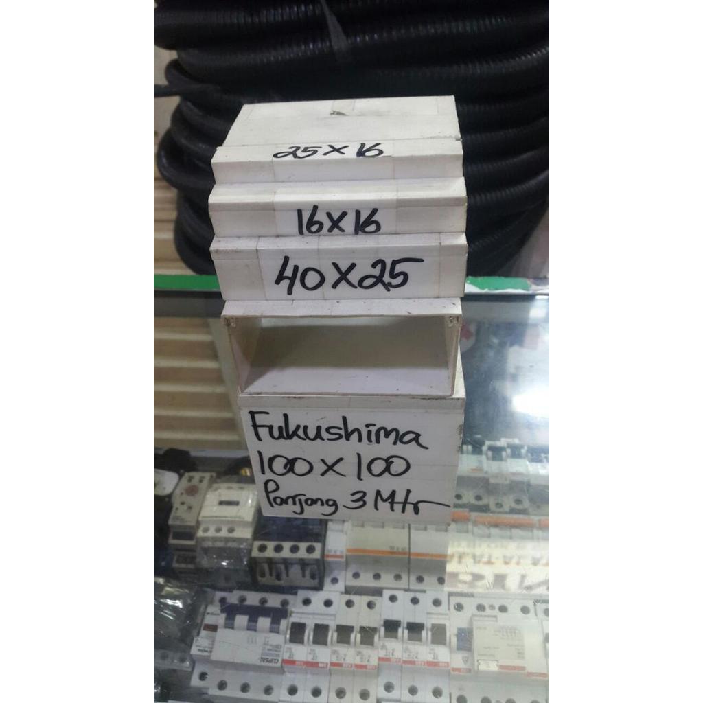 Kabel Ducting / Kabel Duct / Protector / Trunking 100X100 Mm Putih