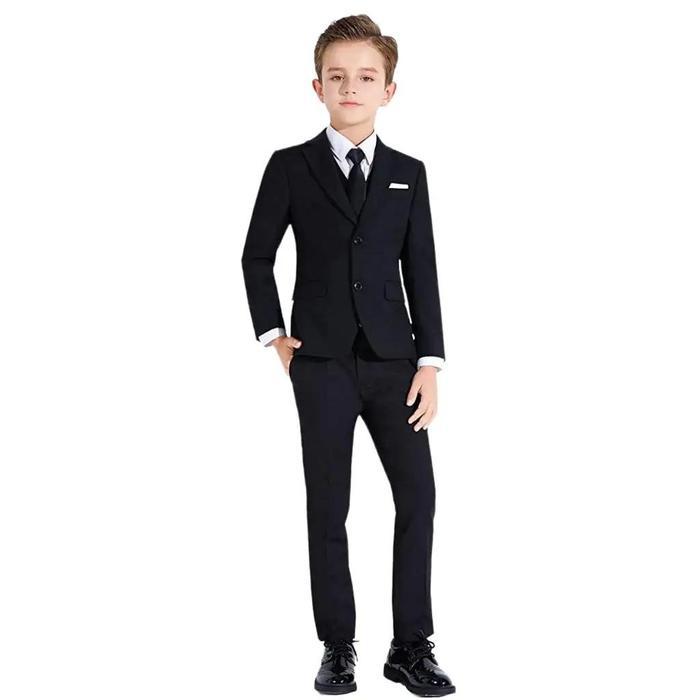 ORIGINAL Celana Panjang Anak Laki-Laki Slimfit Woll Tebal - Hitam Fashion Size 21-29 Celana formal