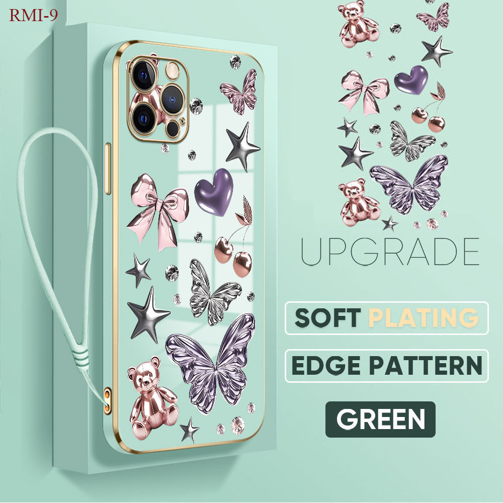 Casing Hp Untuk Xiaomi Redmi 10 10C 10A 9 9C 9A 9T 5G Lokal Stock Lanyard Phone Case Cassing Kesing 
