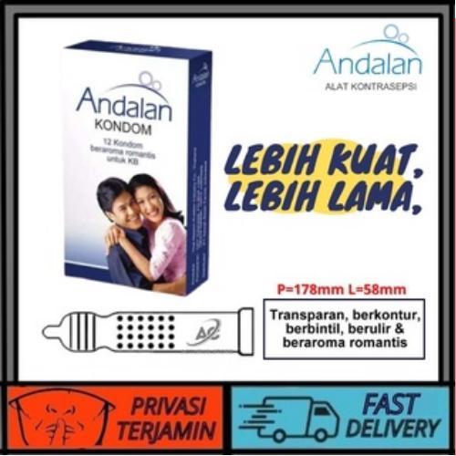 Dexie_Store Andalan Kondom Isi 12 Pcs / Kondom Andalan/