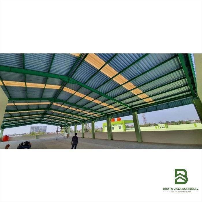 Atap uPVC Rooftop I Series Rumah Gedung Ruko Semi Transparan 1 Meter Gratis Ongkir