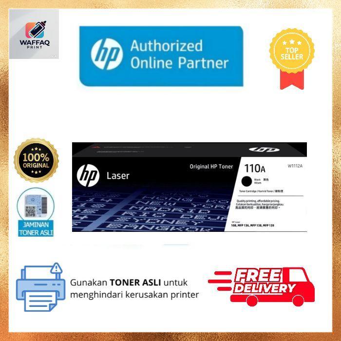 Toner Hp 110A Original W1112A Cartridge Printer Black