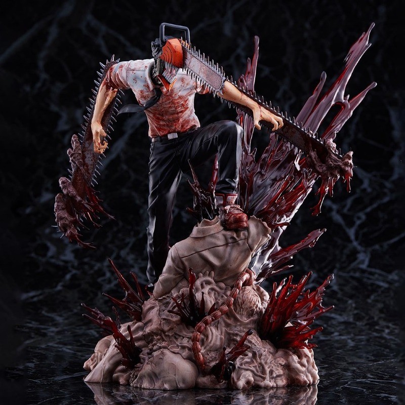 Gk Chainsaw Man Denji Pochita Action Figure Statue Makima Figurine Model Toys Collection Desktop