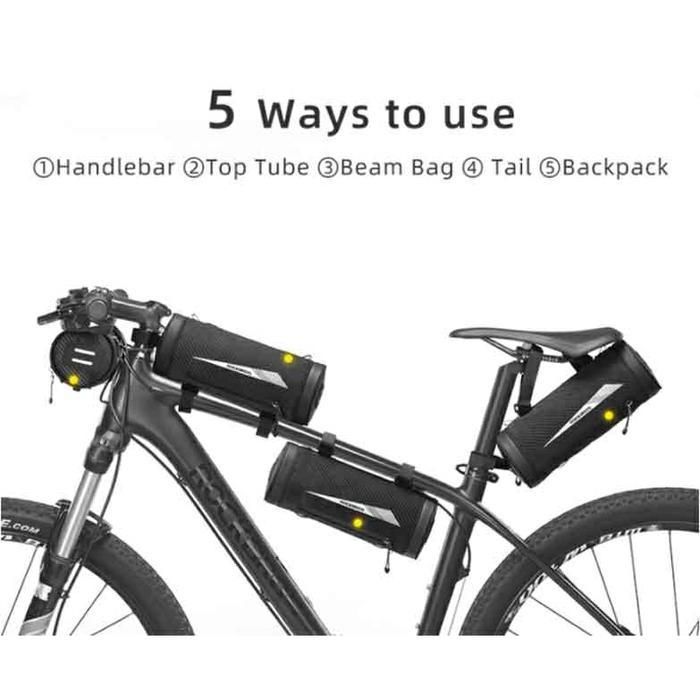 Shimano Bike - Rockbros Tas Stang Motor Tas Motor Touring Carbon Look Waterproof 014B