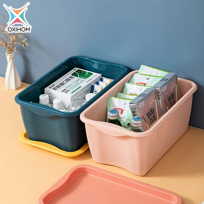 Oxihom Container Box Plastik Kontainer Storage Box Kotak Penyimpanan Mainan Pakaian