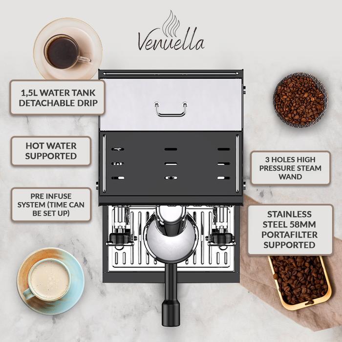 Mesin Kopi Espresso Commercial Corvo 1 - Venuella Used Double Boiler Machine