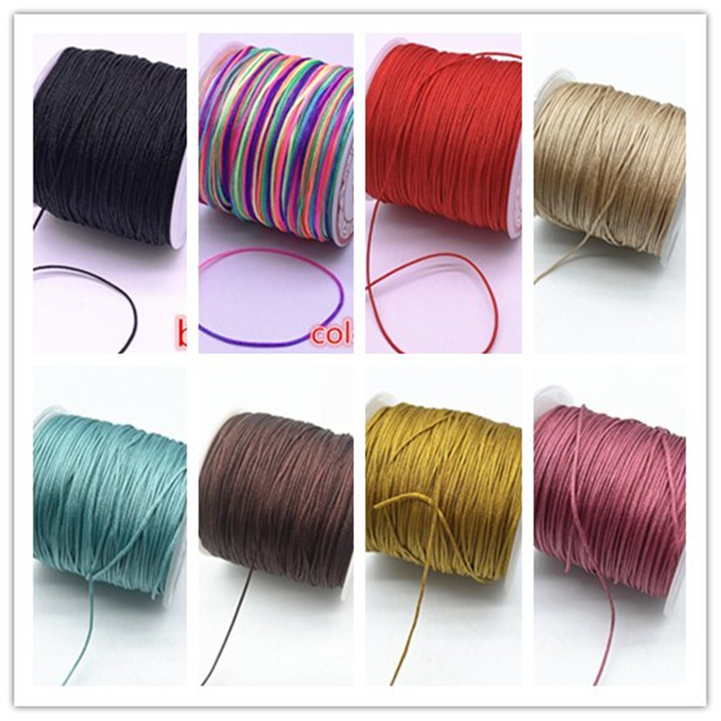 10M/Lot 0.8Mm 1.0Mm Nylon Cord Thread Chinese Knot Macrame Cord Bracelet Braided String Diy Tassels
