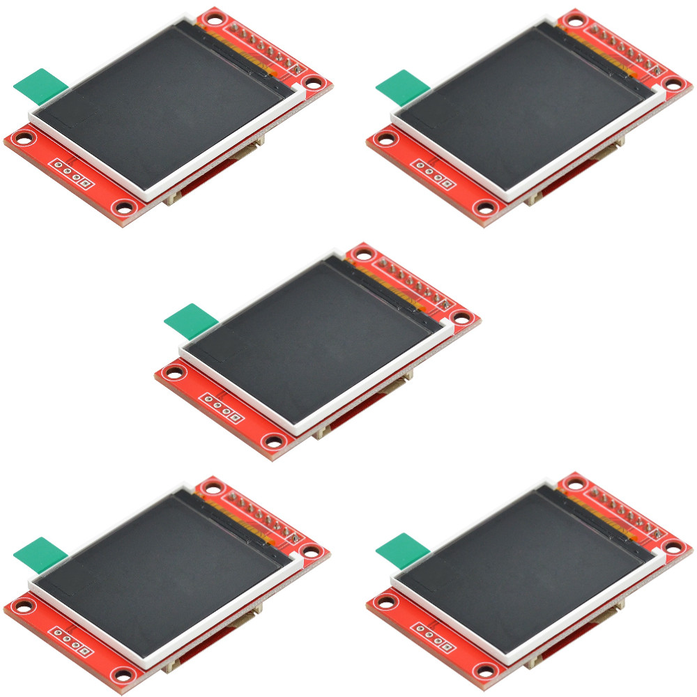 1.8 Inch Tft Lcd Module Lcd Screen Module St7735 Spi Serial 51 Drivers 4 Io Driver Tft Resolution