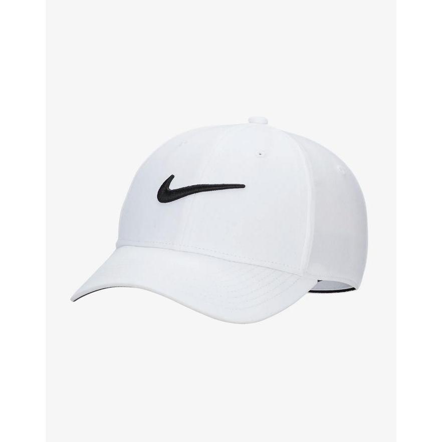 Nike Dri-Fit Club Structured Swoosh Cap White Fb5625-100 Topi Original