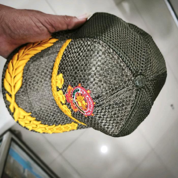 Topi Pol Pp Hijau 3D 4A 4B