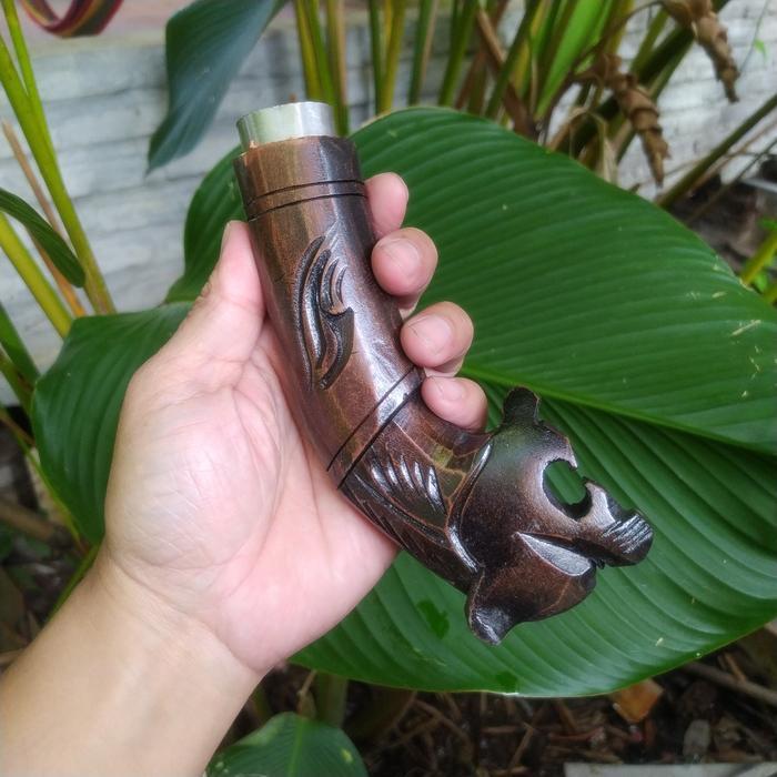 "New" Golok Gagang Kayu Ukir Macan