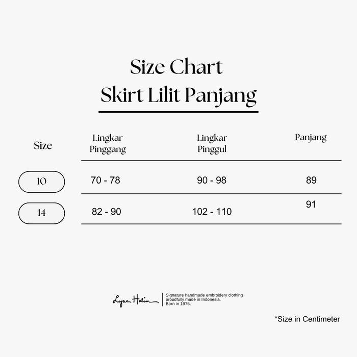 (COD) Lyne Halim Megamendung Gold Draped Wrap Skirt - Rok Batik Lilit Panjang, SKT-3386