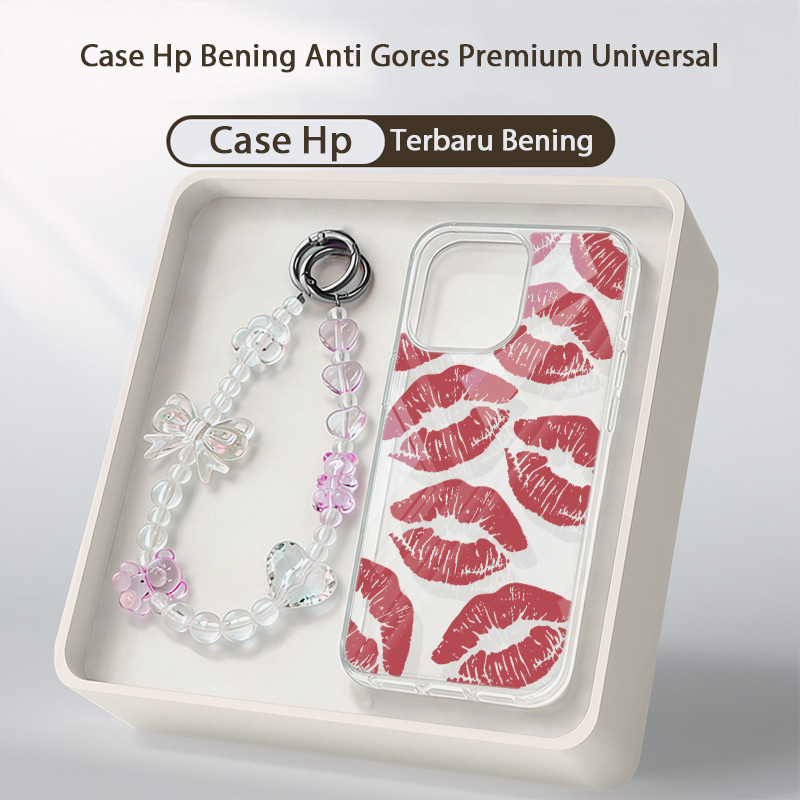 Bekas Ciuman Gelap Tali Gantungan Hp Casing Samsung A37 A57 5G A56 A36 A26 A06 A16 5G Galaxy A07 A17