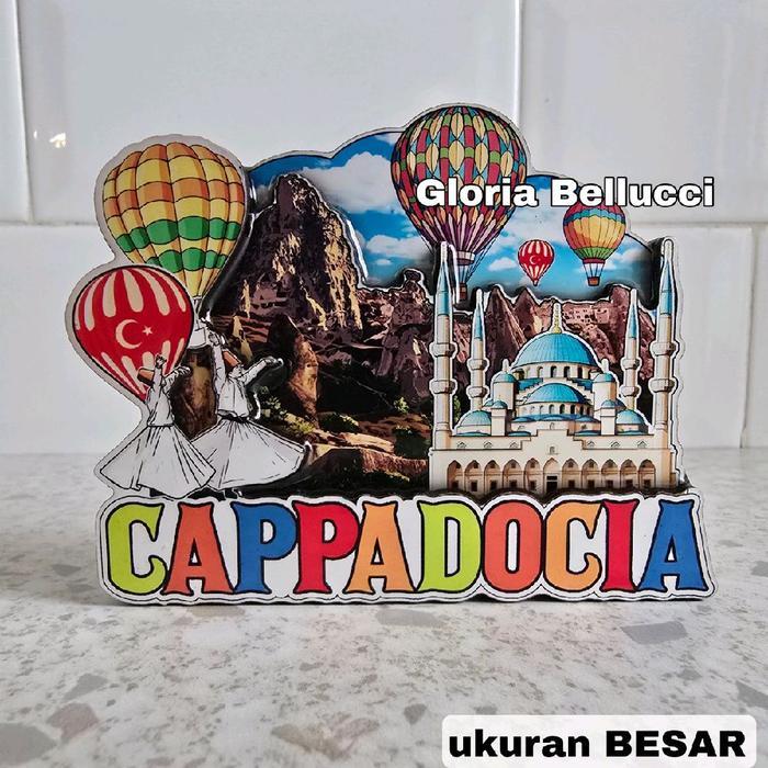 tempelan kulkas magnet cappadocia turkey souvenir oleh2 negara turkiye turki