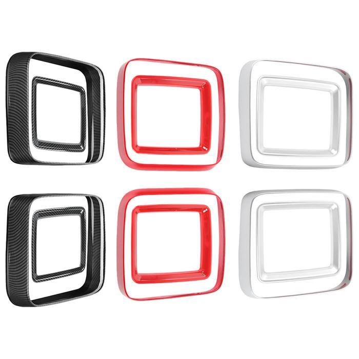 4Pcs Abs Car Decals Tail Light Cover Decorative Tail Light Light