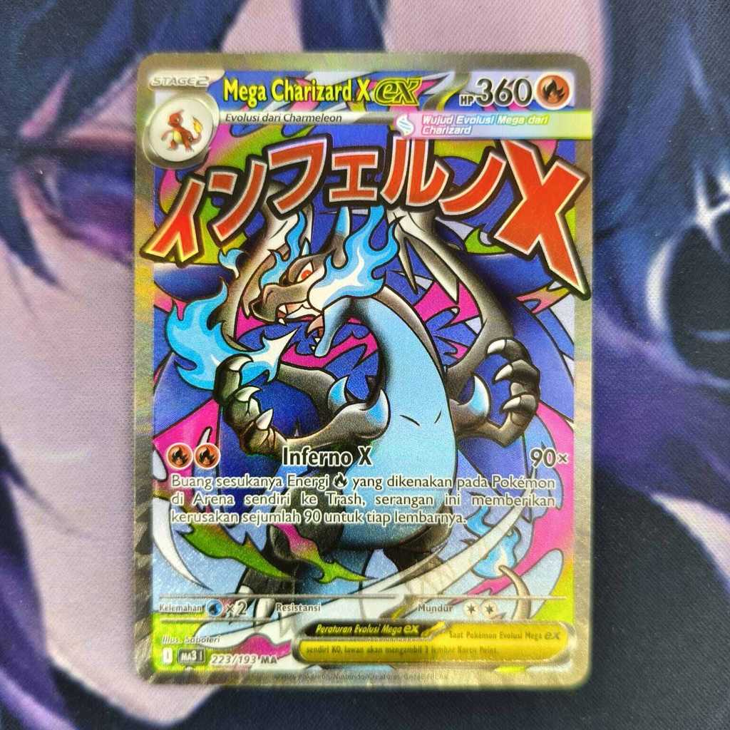 pokemon (ID) mega charizard X ex - MA3 223/193 - MA