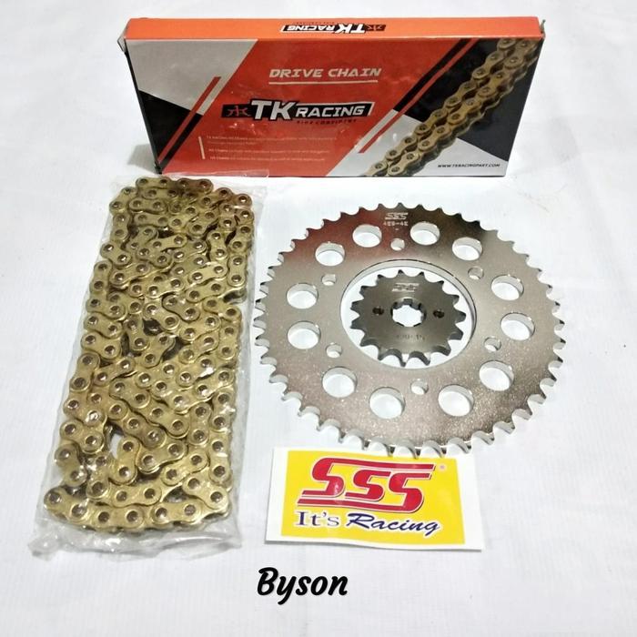 Gear Set Sss Byson Rantai Tk Racing 428Hs