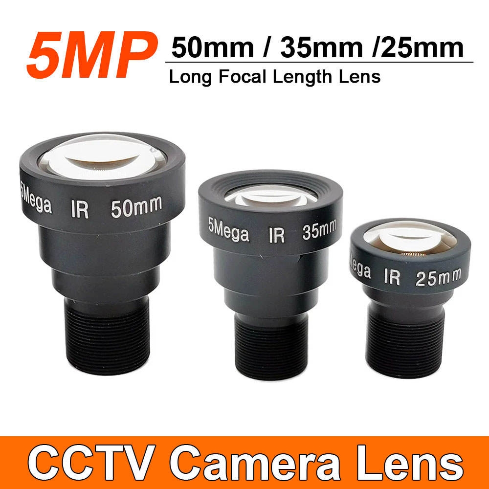 Hd 5Mp M12 Long Length Cctv Ca Lens 50Mm 35Mm 25Mm 5 Megapixel Lens For Ahd Analog Ip Security Ca