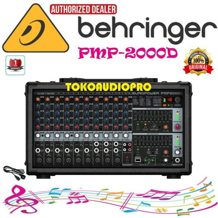 Behringer Pmp2000D Powered Mixer Behringer Pmp-2000D Mic Co