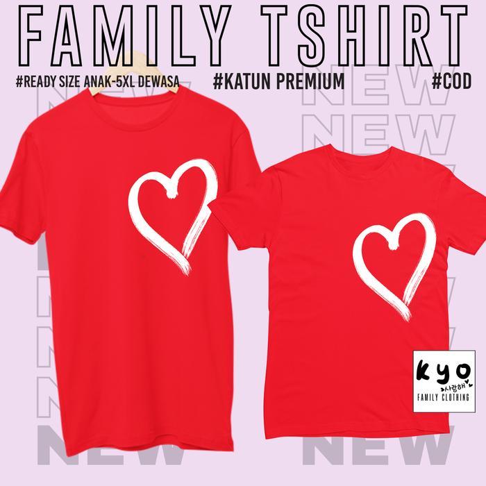 ASLI BAJU KAOS COUPLE KELUARGA FAMILY KAPEL PASANGAN SET SERAGAM KATUN COMBED TERBARU KYO 005
