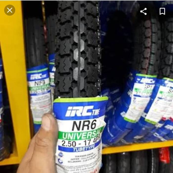 Paket Ban Luar Irc Tubetype 250-17 Nr6 & 225-17 Nf3