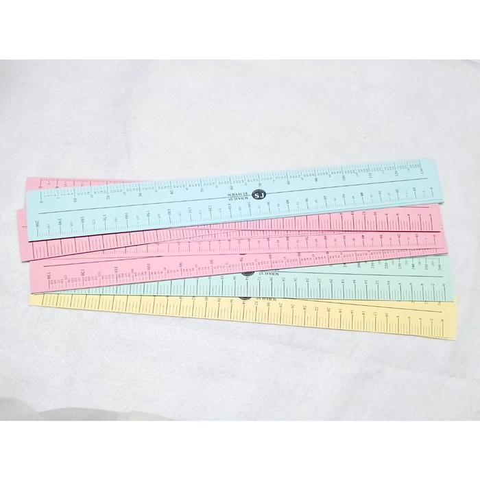 Penggaris Skala Kertas Jahit
