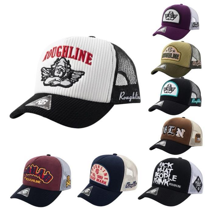 Topi trucker Roughline corduroy visor pendek